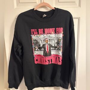 Black Christmas Sweatshirt Trump